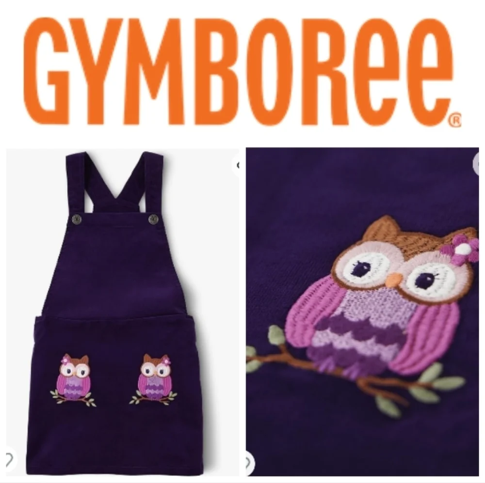 Gymboree Girls and Toddler Embroidered Sleeveless Skirtall Jumpers. Size 12